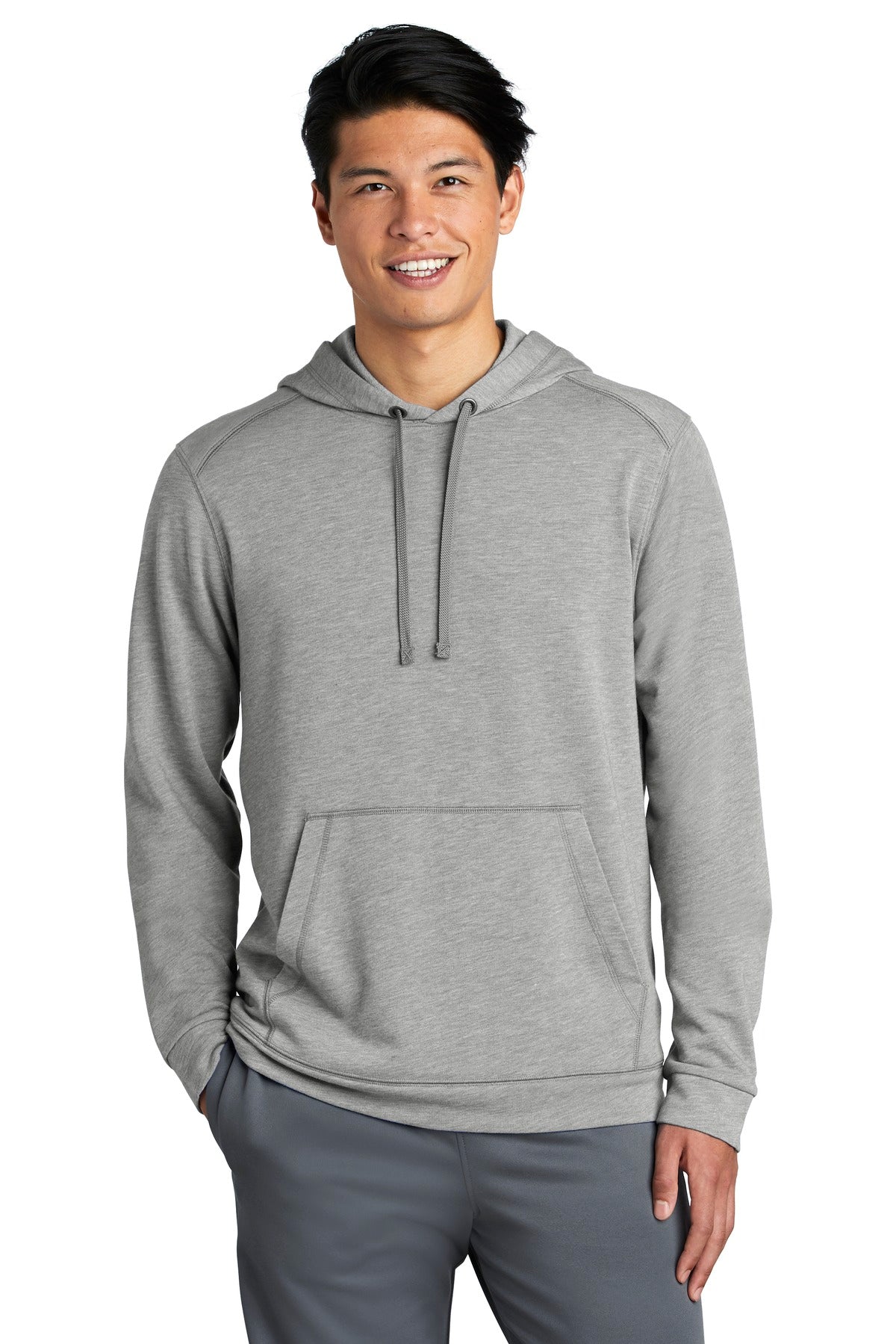 Sport-Tek ® PosiCharge ® Tri-Blend Wicking Fleece Hooded Pullover. ST296