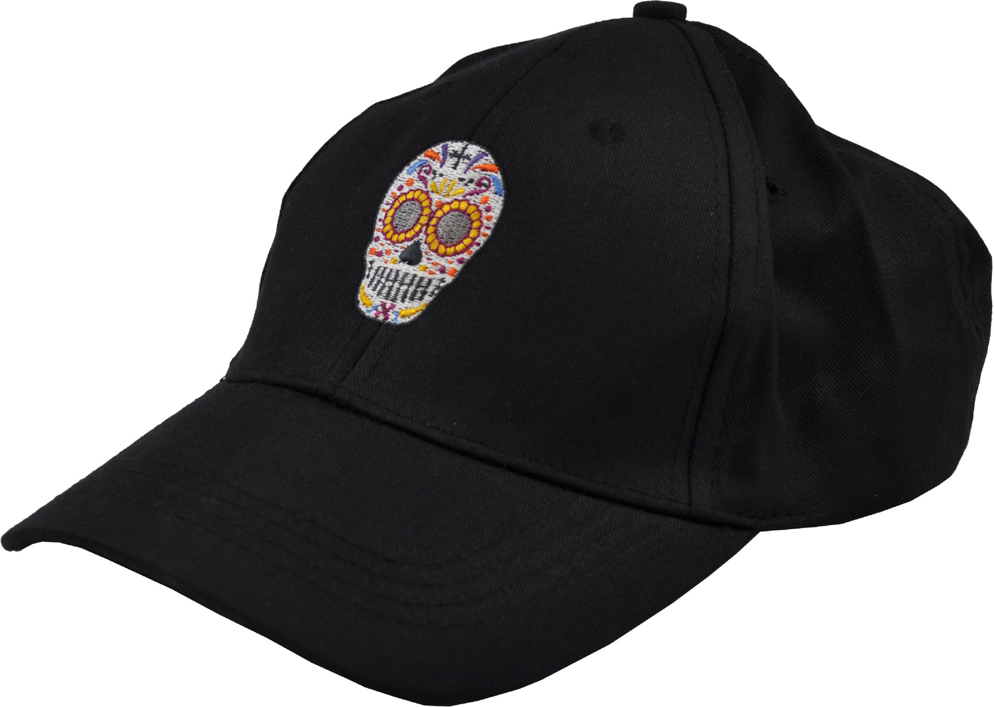 Embroidered Festive Skull Cap