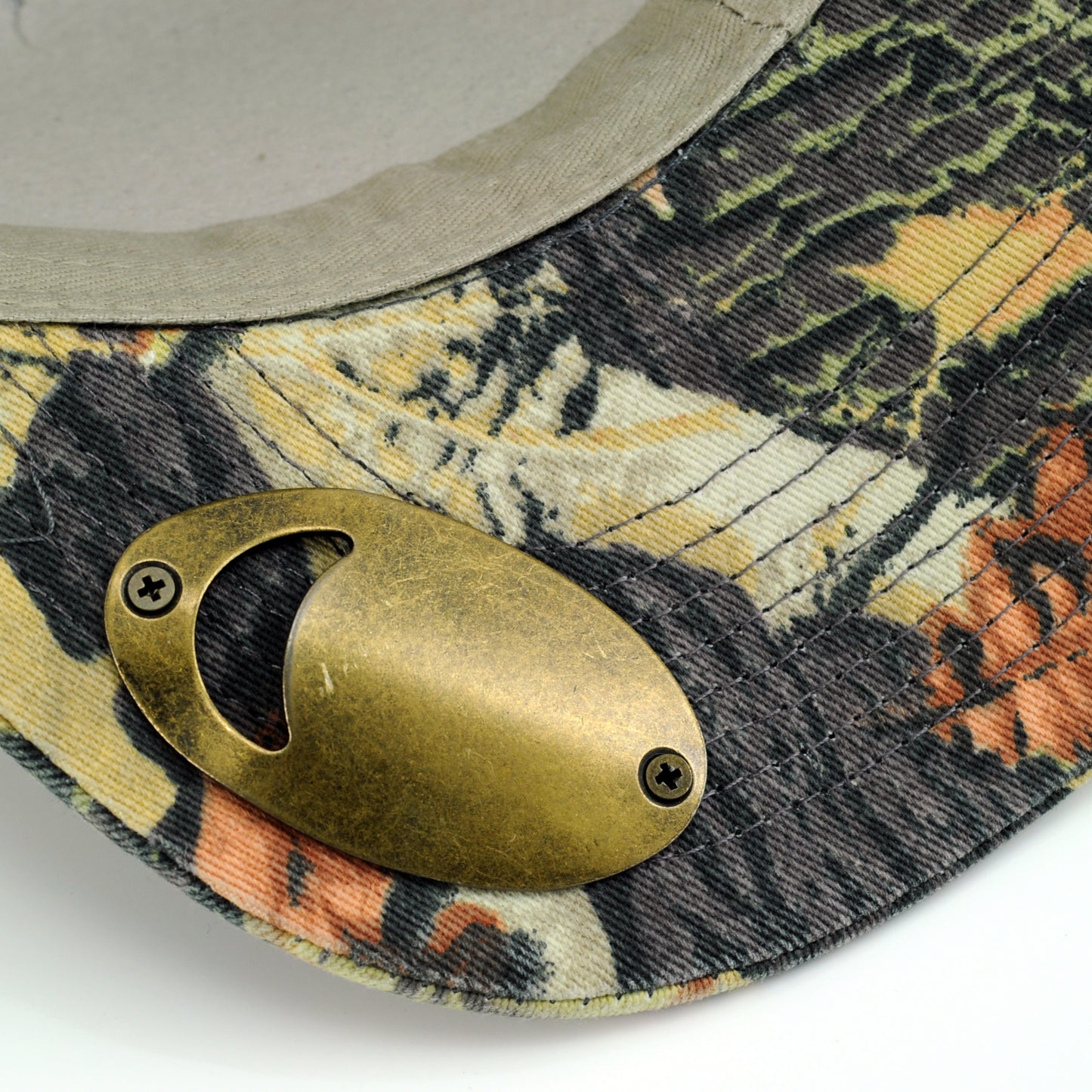 POP-A-TOP Snapback Hat with Bottle Opener Dark Camo