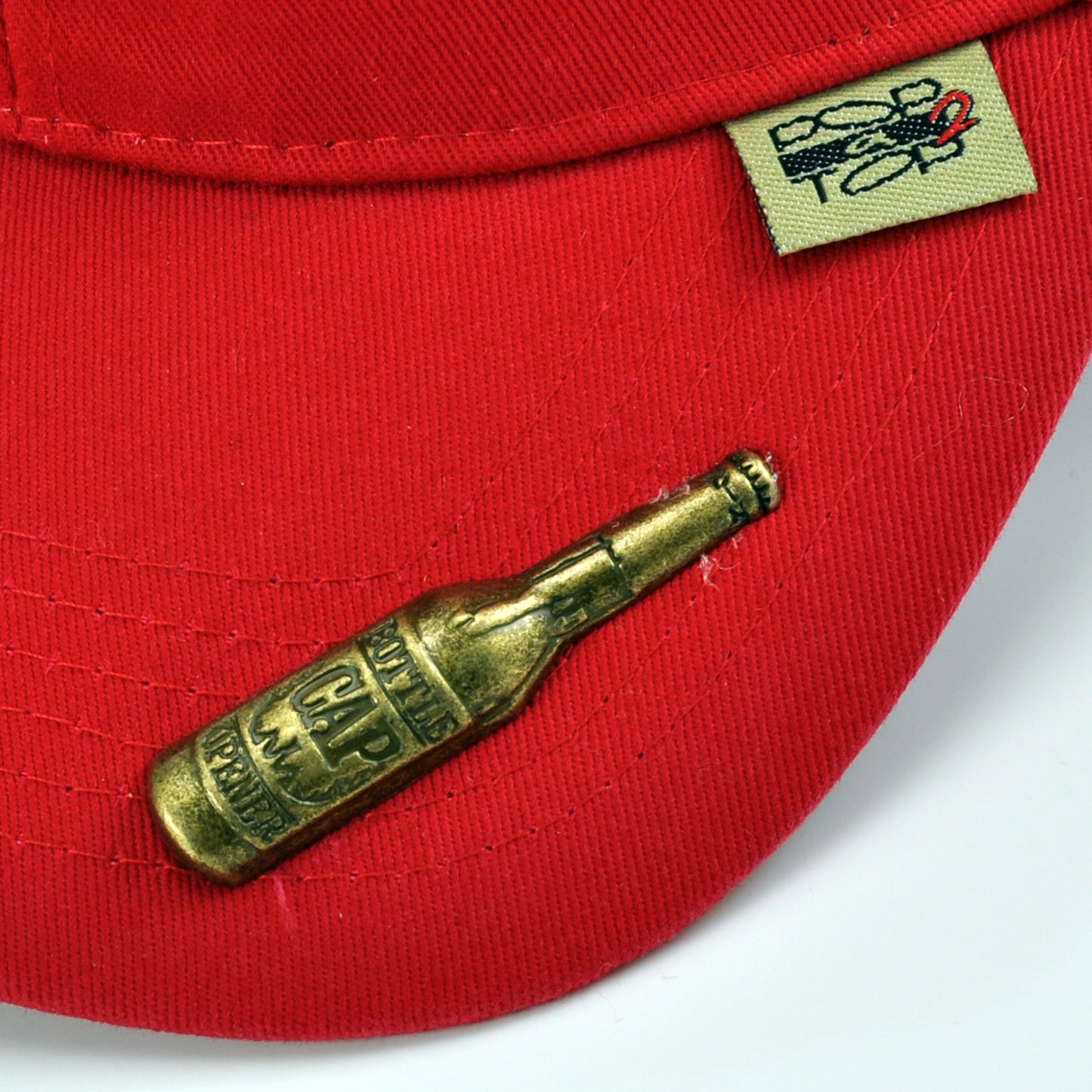 POP-A-TOP Snapback Hat with Bottle Opener in Red