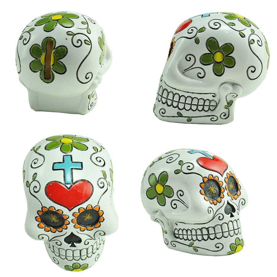 Mexican Day of the Dead Skull Money Bank