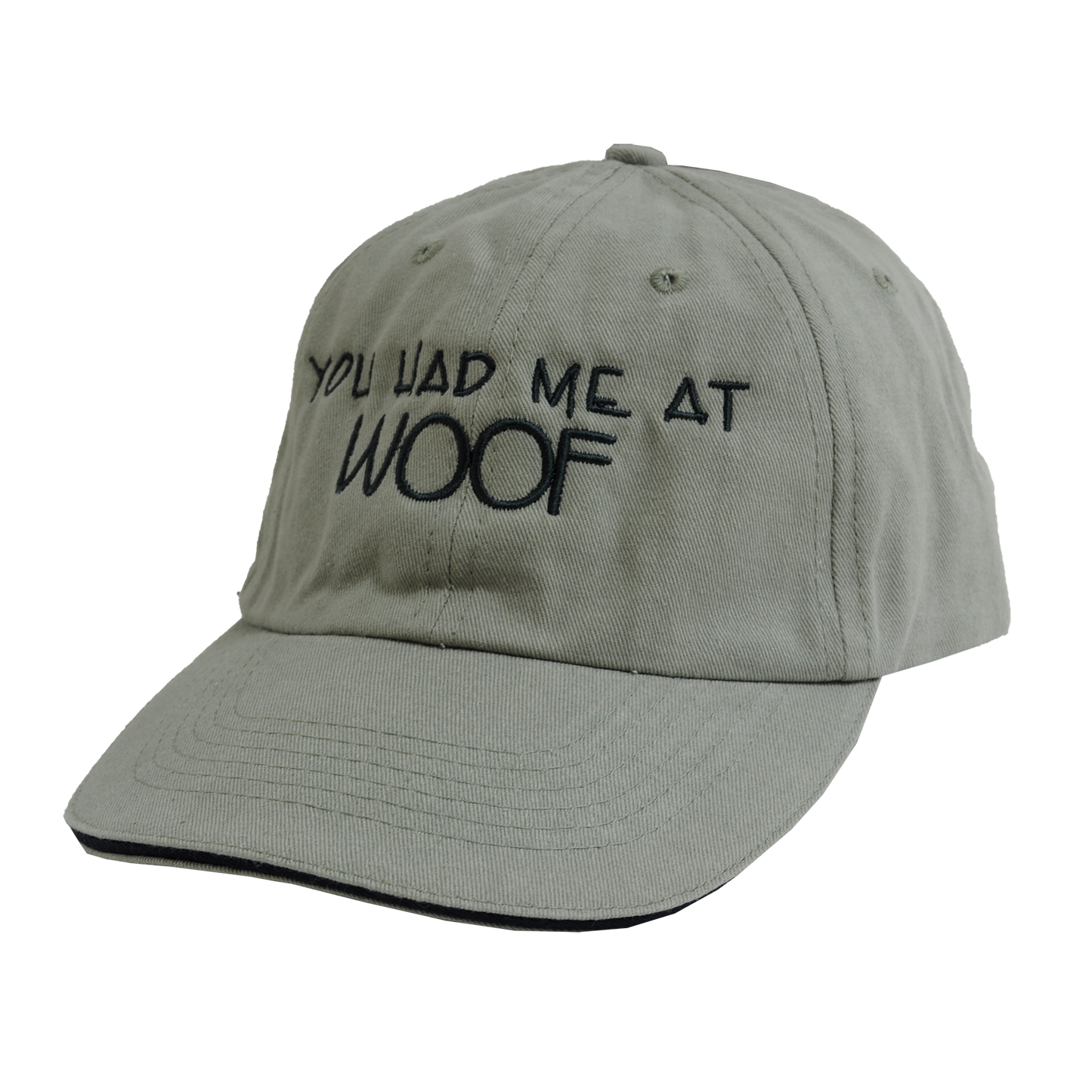Pet Collection "You Had Me at WOOF" 100% Cotton Adjustable Sports Cap.