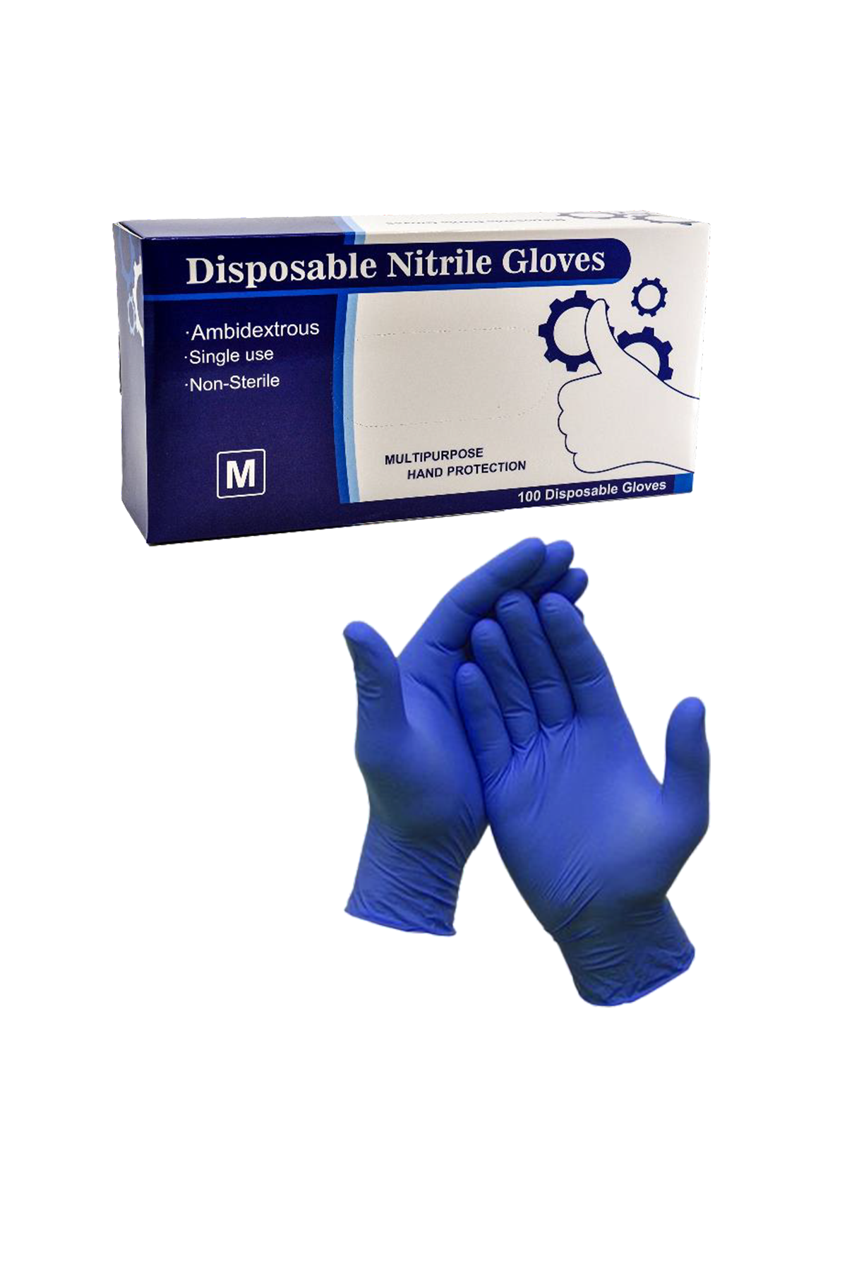 Disposable Nitrile Gloves, 100-Pack